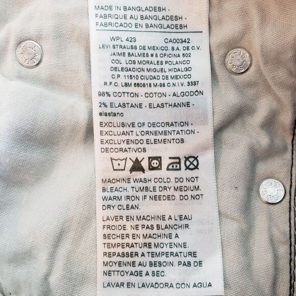 Levi's Women's Signature Skinny Jeans Gray Waist 28 / 6 - Picture 6 of 6